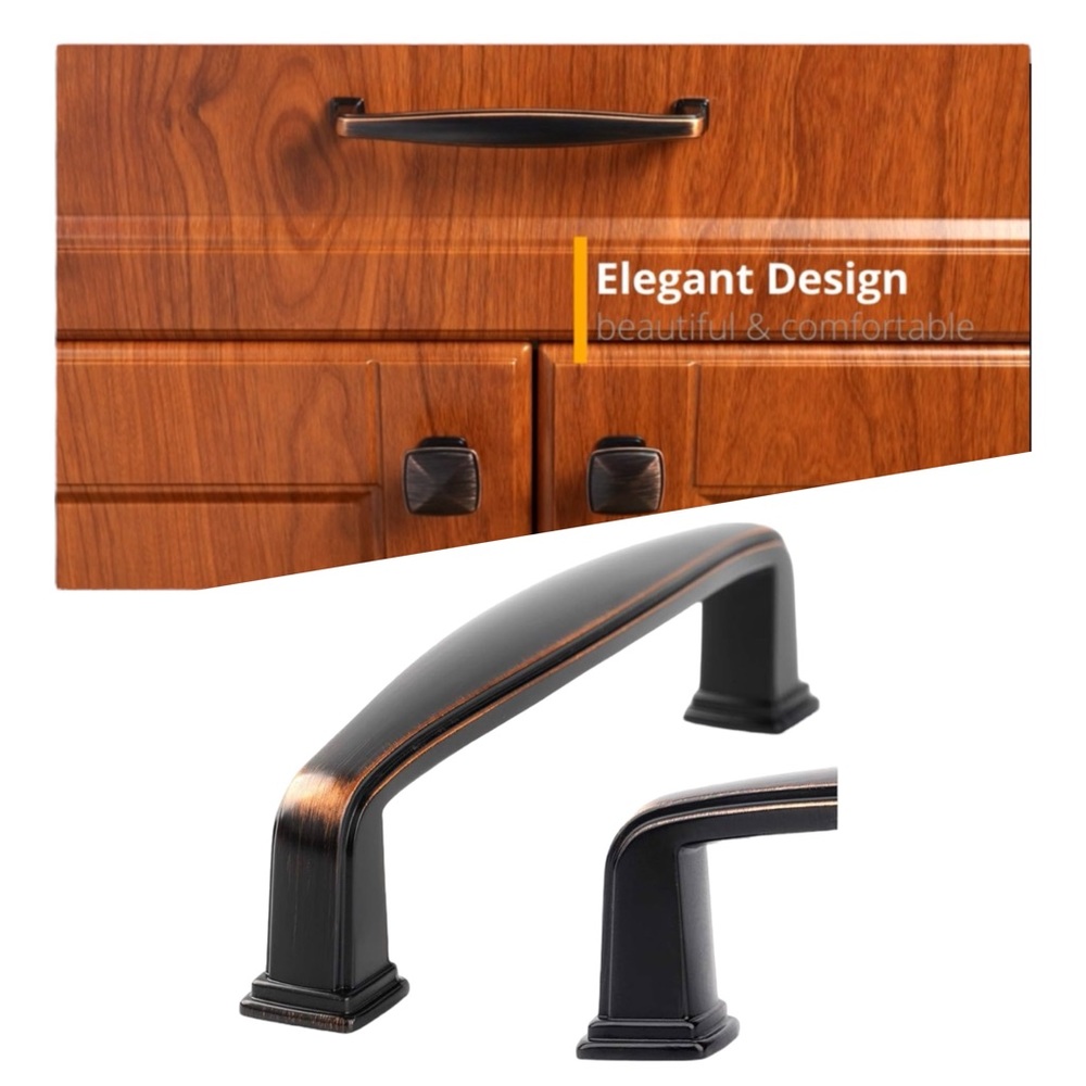 KOOFIZO 3-Inch Oil-Rubbed Bronze Arch Pull Kitchen Cabinet Dresser Bathroom NIB